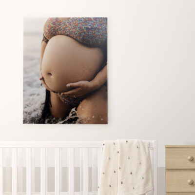 White Crib In A Minimal Nursery Room